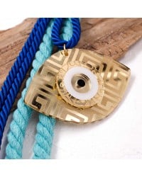 Summer lucky charm plexiglass Handmade summer lucky charm with plexiglass evil eye, braided cord and tassels
