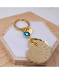 Μπρελόκ Summer Plexi Shell Χειροποίητο μπρελόκ με στοιχείο από πλέξιγκλας και μεταξωτή φούντα