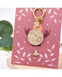 Μπρελόκ Summer Plexi Celest Χειροποίητο μπρελόκ με στοιχείο από πλέξιγκλας και μάτι