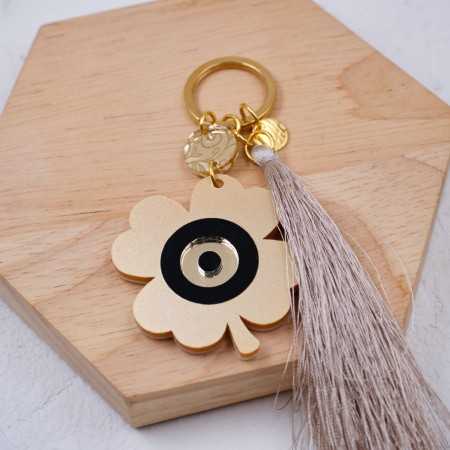 Μπρελόκ Γούρι 2026 Τετράφυλλο Τριφύλλι