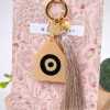 2026 Women's Keychain - Lucky House Handmade key-chain with plexiglass part and silk tassel