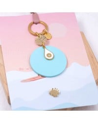 Μπρελόκ Plexi Pop Summer Χειροποίητο μπρελόκ με στοιχείο από πλέξιγκλας και επίχρυση σταγόνα από σμάλτο