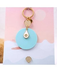 Μπρελόκ Plexi Pop Summer Χειροποίητο μπρελόκ με στοιχείο από πλέξιγκλας και επίχρυση σταγόνα από σμάλτο