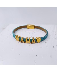 Δερμάτινο βραχιόλι Mama Δερμάτινο βραχιόλι Mama