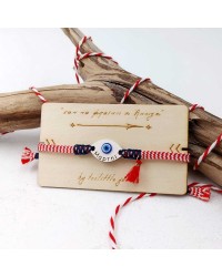 Martaki with evil eye Martis bracelet with evil eye and a decorative card with message