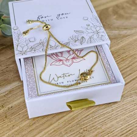 Βραχιόλι με λουλούδι γέννησης - Ιούλιος Βραχιόλι με λουλούδι γέννησης - Ιούλιος