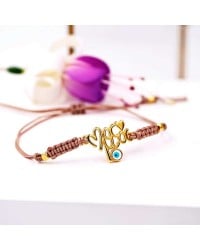 Bracelet for mum Macrame bracelet for mum with gold-plated parts and enamel