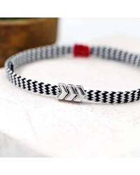 Martaki bracelet wide cord with silver-plated parts Martaki bracelet wide cord with silver-plated parts