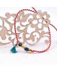 Martaki bracelet with gold-plated parts and ceramic beads Martaki bracelet with gold-plated parts and ceramic beads
