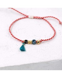 Martaki bracelet with gold-plated parts and ceramic beads Martaki bracelet with gold-plated parts and ceramic beads