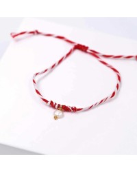Martaki bracelet with gold-plated parts and decorative card Martaki bracelet with gold-plated parts and decorative card
