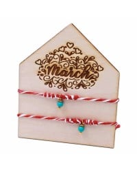 Martaki bracelets with gold-plated parts, semi-precious stones and decorative card Martaki bracelets with gold-plated parts, semi-precious stones and decorative card