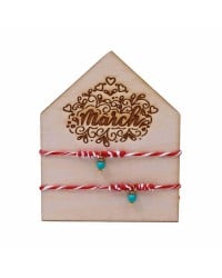 Martaki bracelets with gold-plated parts, semi-precious stones and decorative card Martaki bracelets with gold-plated parts, semi-precious stones and decorative card