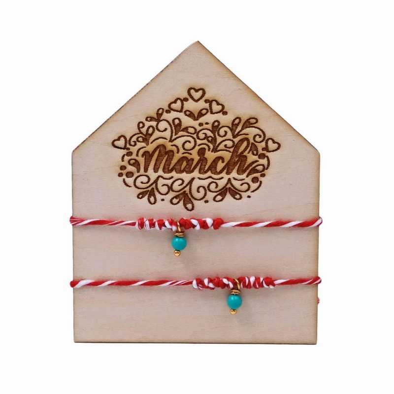 Martaki bracelets with gold-plated parts, semi-precious stones and decorative card Martaki bracelets with gold-plated parts, semi-precious stones and decorative card