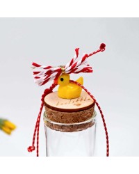 Martaki bracelet with gold-plated parts and decorative bottle Martaki bracelet with gold-plated parts and decorative bottle
