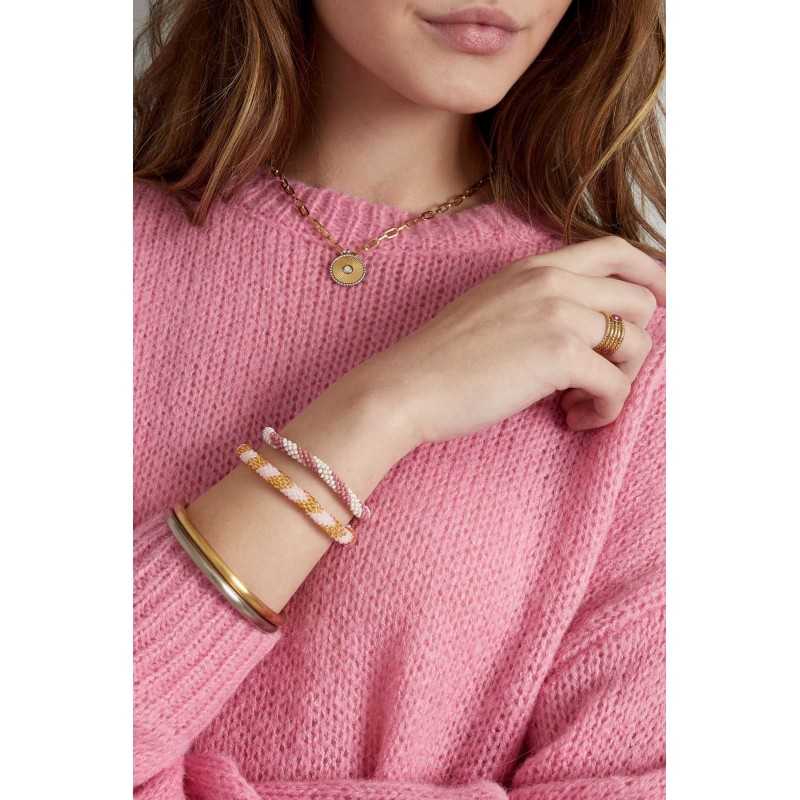 Χειροποίητο βραχιόλι με γυάλινες χάντρες