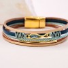 Δερμάτινο Βραχιόλι Enamelled Fish Χειροποίητο δερμάτινο βραχιόλι με επίχρυσα στοιχεία και ψαράκι από σμάλτο