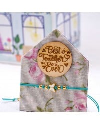 Gift for the Teacher - Butterfly Bracelet Handmade butterfly bracelet for the teacher on a cute wooden patterned house