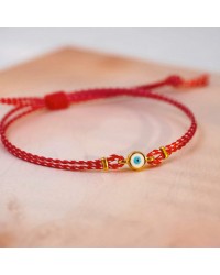 Martaki Bracelet for Women with Evil Eye Martaki bracelet with metallic gold-plated Evil Eye