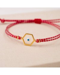 Martaki Bracelet for Women with Evil Eye Martaki bracelet with metallic gold-plated Evil Eye