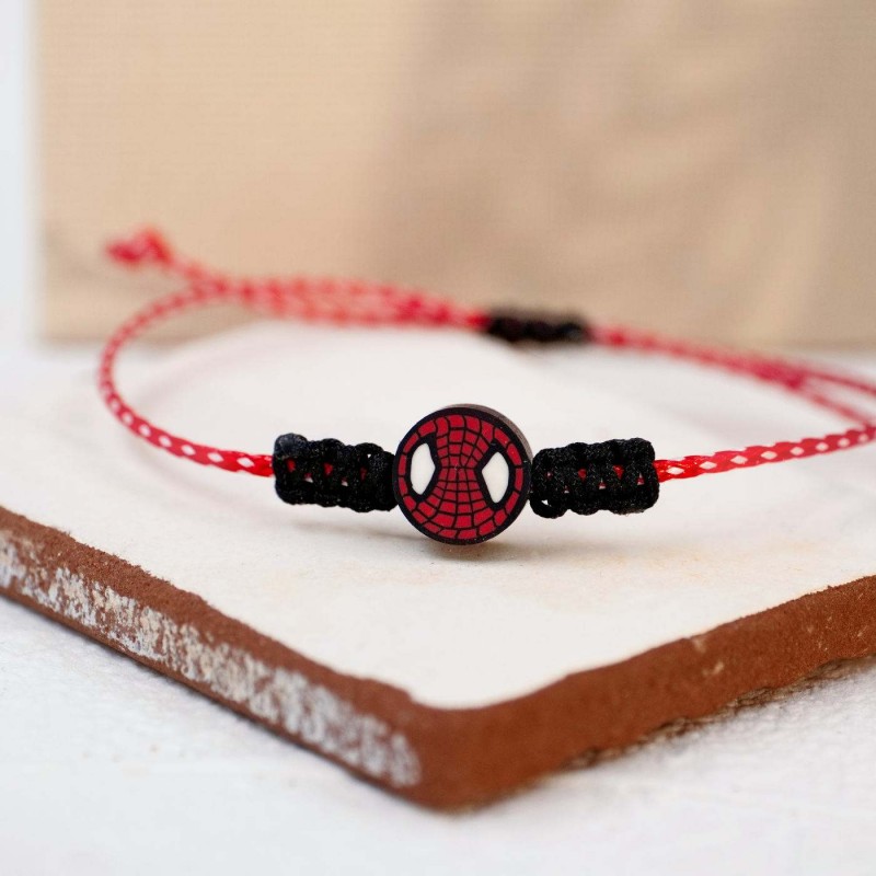 Παιδικό Μαρτάκι για Αγόρι με σήμα Spiderman Χειροποίητο μαρτάκι για αγόρι με σήμα Spiderman