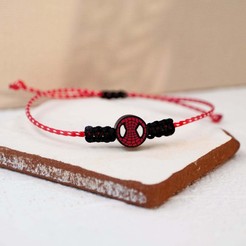 Παιδικό Μαρτάκι για Αγόρι με σήμα Spiderman Χειροποίητο μαρτάκι για αγόρι με σήμα Spiderman