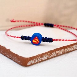 Χειροποίητο μαρτάκι για αγόρι με σήμα Superman