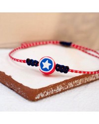 Παιδικό Μαρτάκι για Αγόρι με σήμα Captain America Χειροποίητο μαρτάκι για αγόρι με σήμα Captain America