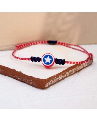 Παιδικό Μαρτάκι για Αγόρι με σήμα Captain America Χειροποίητο μαρτάκι για αγόρι με σήμα Captain America