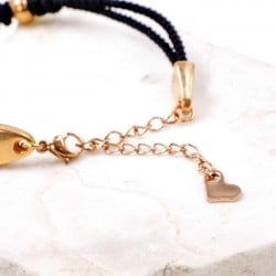 Βραχιόλι Κορδόνι με κρύσταλλο Swarovski Χειροποίητο βραχιόλι με βαμβακερό κορδόνι και κρύσταλλο Swarovski