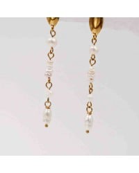 Earrings with semiprecious beads Earrings made of stainless steel with semiprecious beads