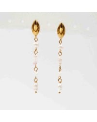 Earrings with semiprecious beads Earrings made of stainless steel with semiprecious beads