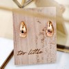 Handmade hoop earrings rose gold-plated 