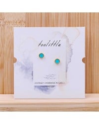 Stud earrings with enamel Stud earrings with enamel in gold-plating
