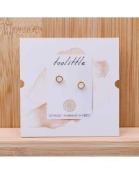 Stud earrings with enamel Stud earrings with enamel in gold-plating