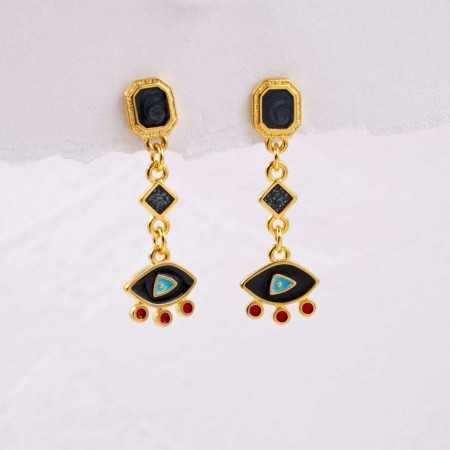 Enamelled Evil Eyes Earrings Enamelled Evil Eyes Earrings