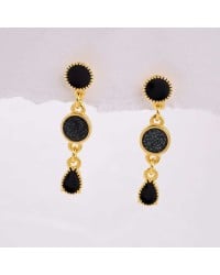 Handmade earrings with enamel Handmade earrings plexiglass with enamel and 24K gold-plating