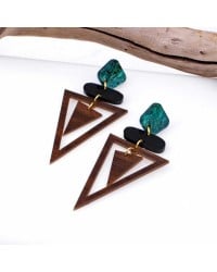Handmade earrings plexiglass with 24K gold-plating Handmade earrings plexiglass with 24K gold-plating
