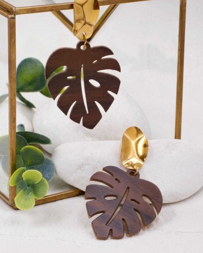 Σκουλαρίκια African Leaf
