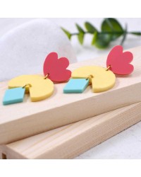 Handmade earrings plexiglass Handmade earrings plexiglass with 24K gold-plating
