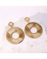 Stainless Steel Gold-plated Earrings Handmade Stainless Steel Gold-plated Earrings