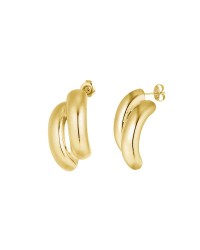 Stainless Steel Gold-plated Earrings Handmade Stainless Steel Gold-plated Earrings