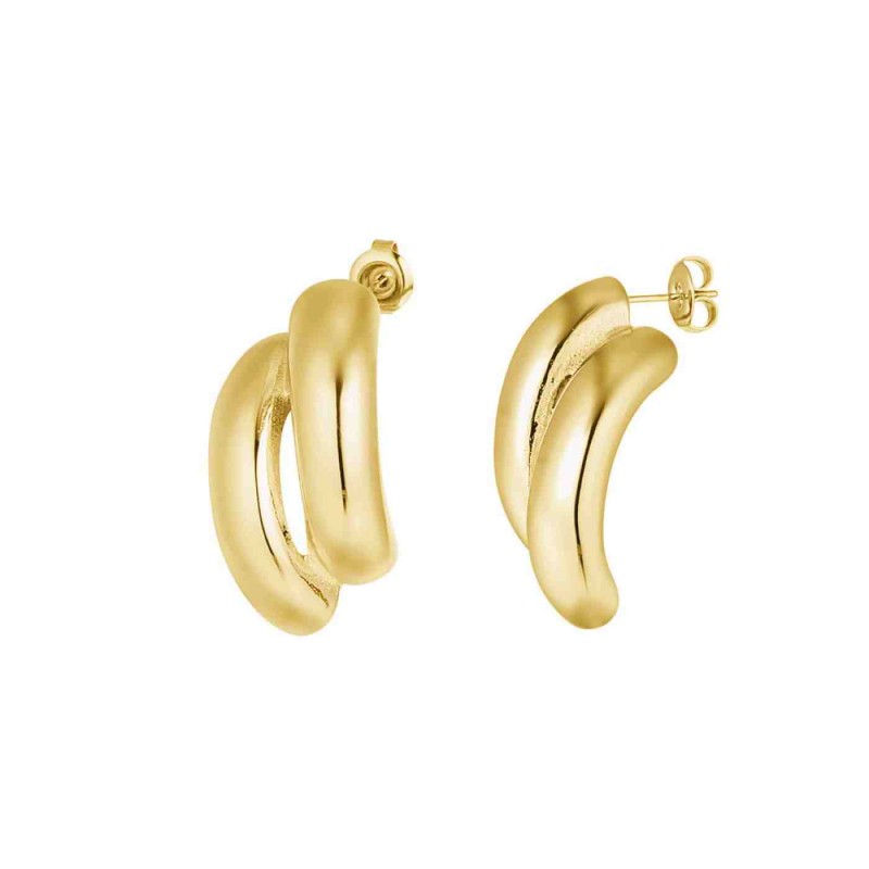 Stainless Steel Gold-plated Earrings Handmade Stainless Steel Gold-plated Earrings