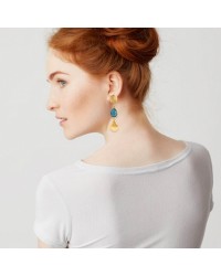 Χειροποίητα σκουλαρίκια με κρύσταλλα Swarovski Χειροποίητα επίχρυσα σκουλαρίκια με κρύσταλλα Swarovski