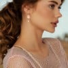 Χειροποίητα σκουλαρίκια με κρύσταλλα Swarovski Χειροποίητα επίχρυσα σκουλαρίκια με κρύσταλλα Swarovski
