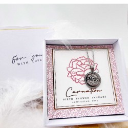 Κολιέ Birth Flower - Carnation for January
