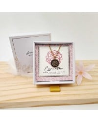 Κολιέ Birth Flower - Carnation for January Κολιέ Birth Flower - Carnation for January