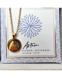 Κολιέ Birth Flower - Aster for September Κολιέ Birth Flower - Aster for September