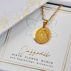 Κολιέ Birth Flower - Daffodil for March