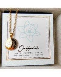 Κολιέ Birth Flower - Daffodil for March Κολιέ Birth Flower - Daffodil for March